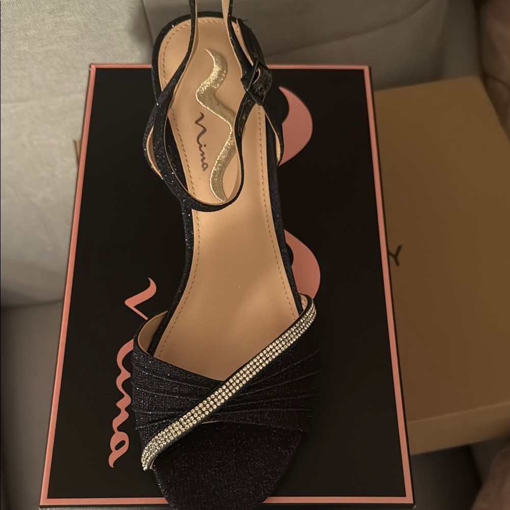 Nina Blue Sandals Elegant Summer Footwear